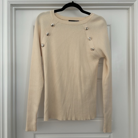 Eloquii Button Detail Ribbed Sweater - Picture 7 of 9